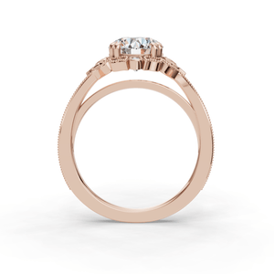 Clara Simple Solitaire Engagement Ring in $14K Rose Gold 18K Rose Gold$ 