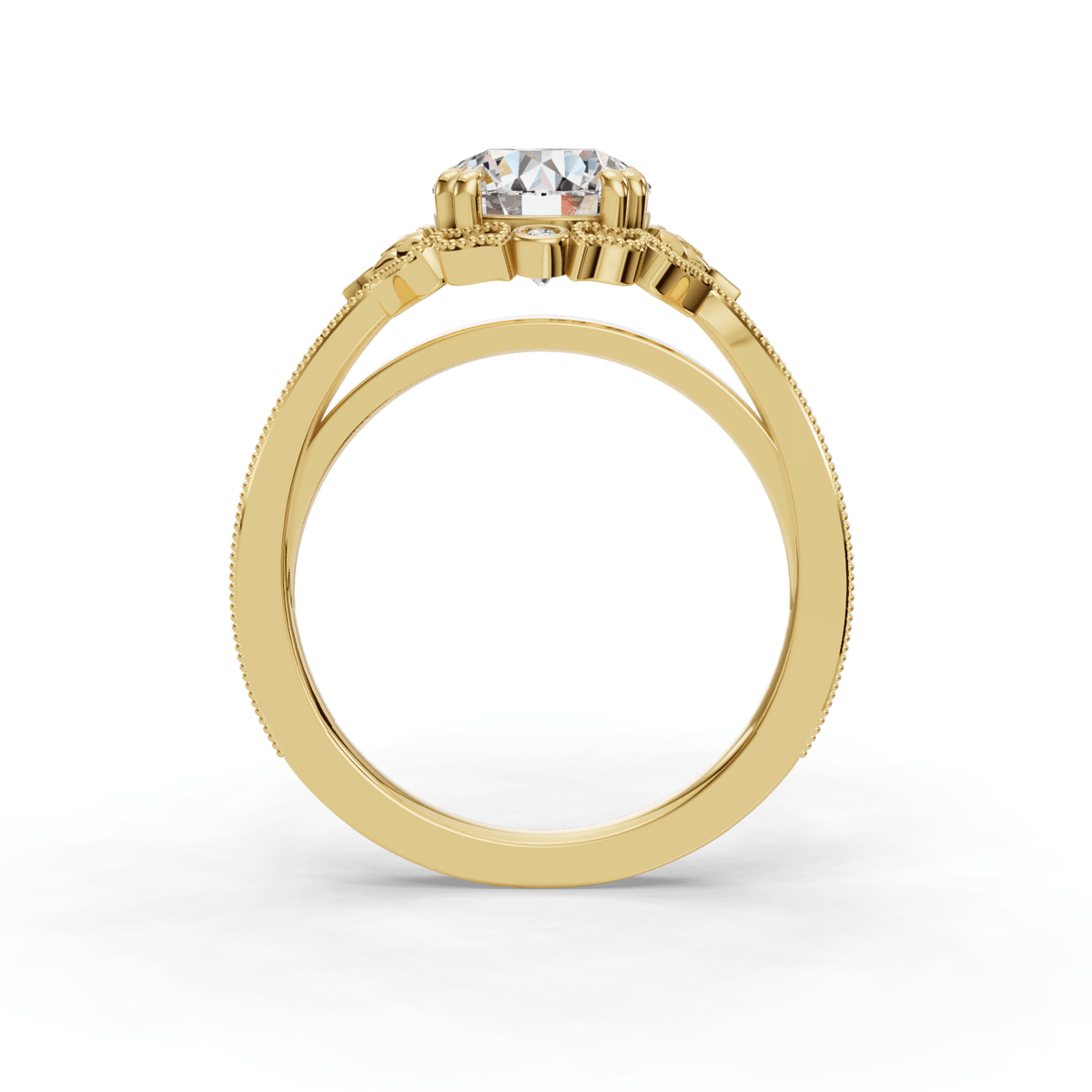 Clara Simple Solitaire Engagement Ring in $14K Yellow Gold 18K Yellow Gold$ 