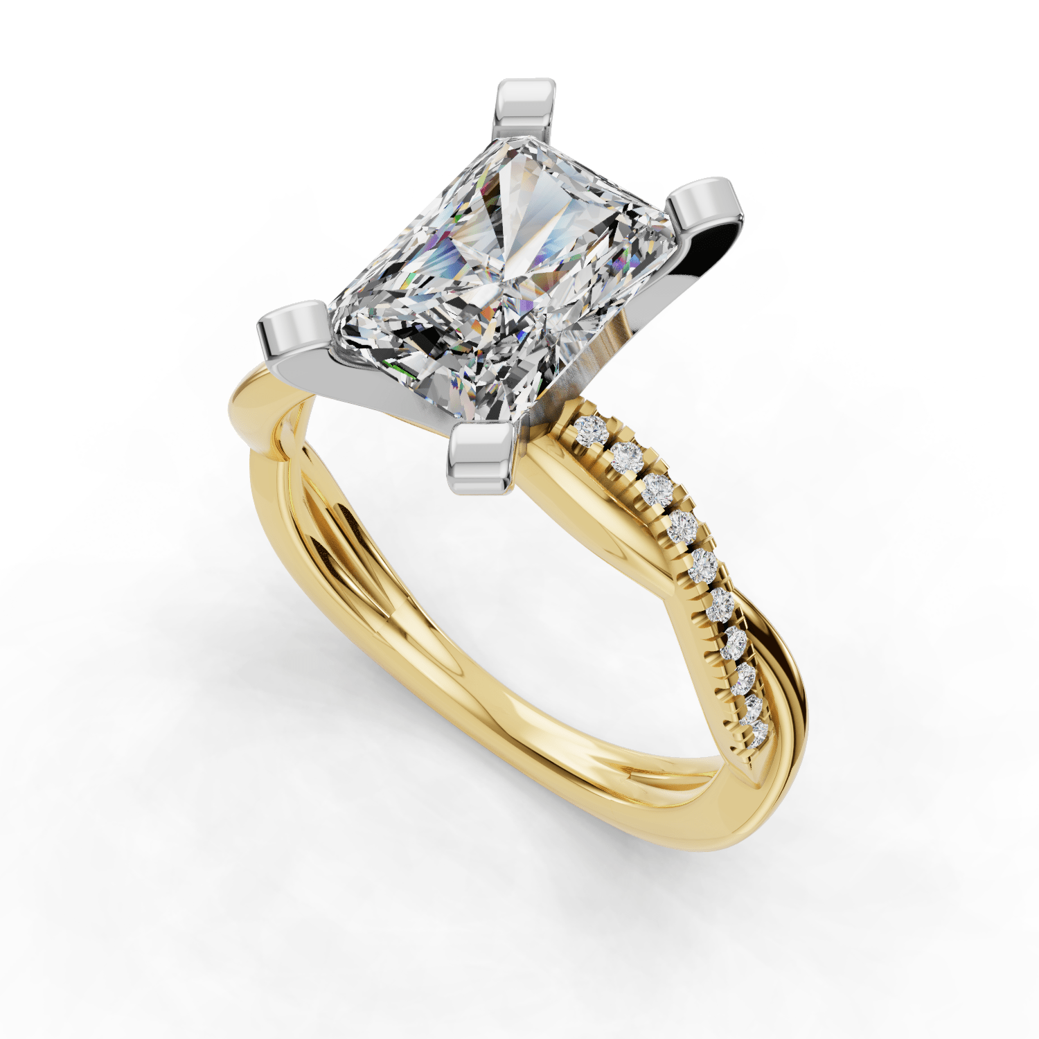 Classic Halo Engagement Ring – Mist Style