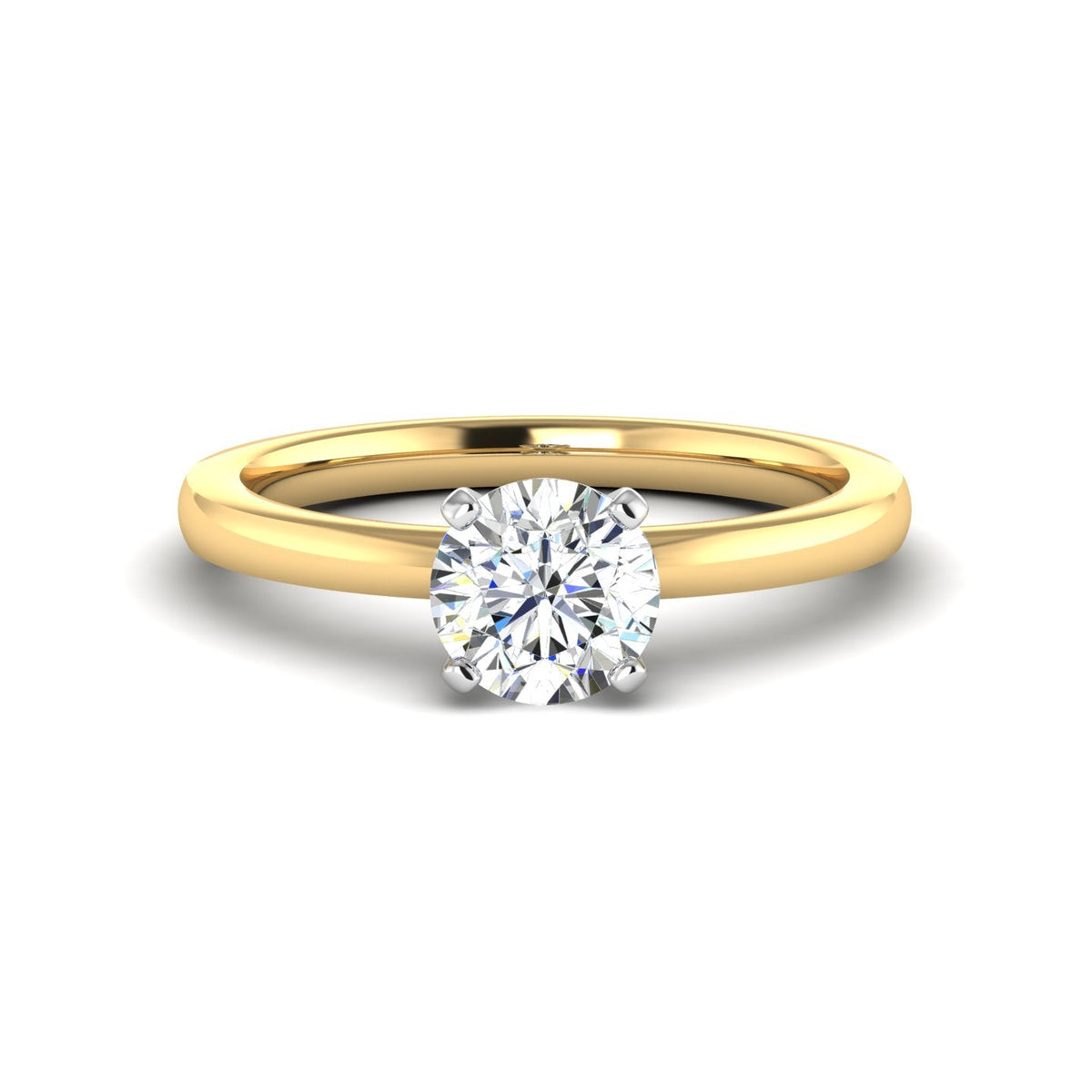 Cove 4-Prong Solitaire Engagement Ring in $14K Yellow Gold 18K Yellow Gold$