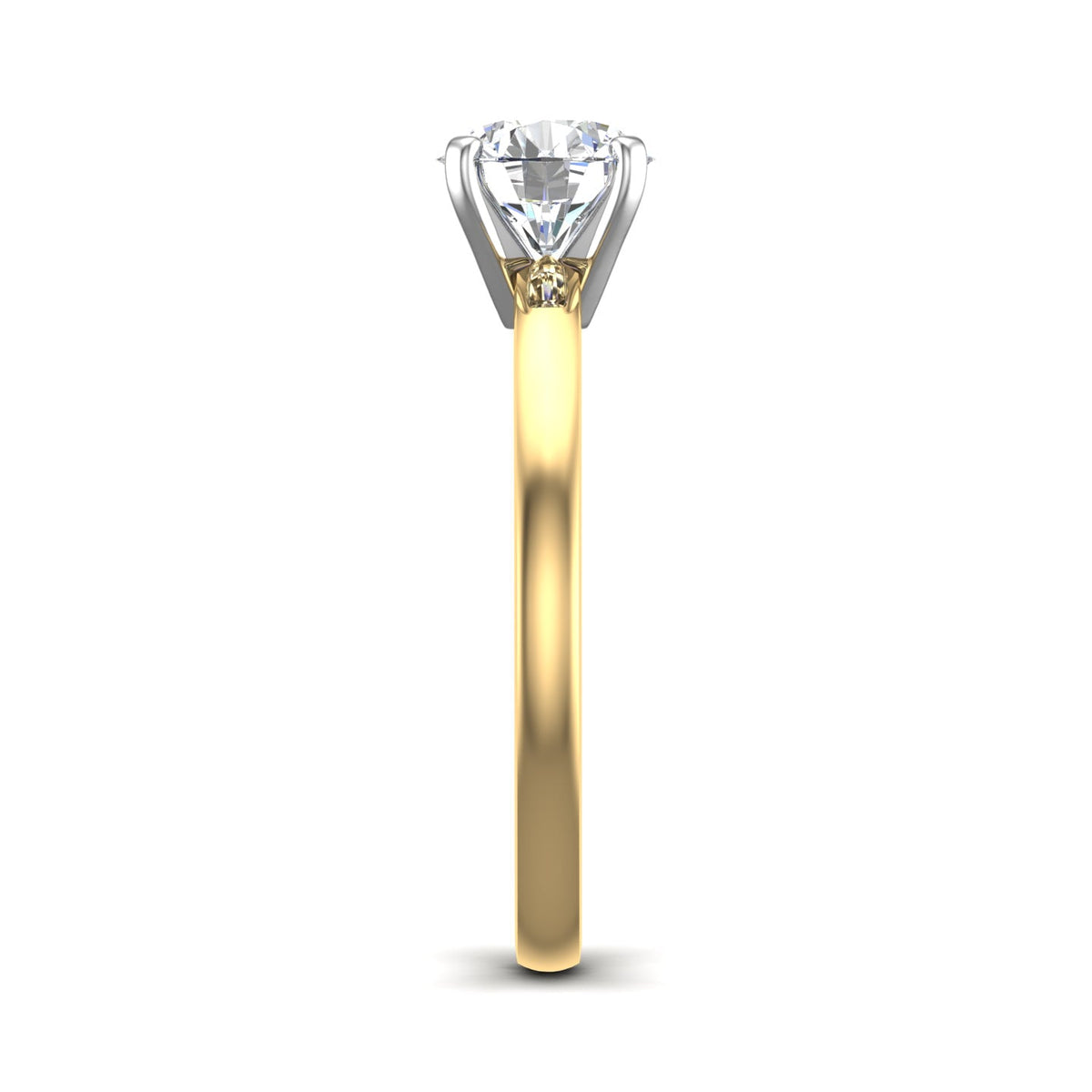 Cove 4-Prong Solitaire Engagement Ring in $14K Yellow Gold 18K Yellow Gold$