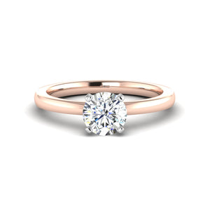Cove 4-Prong Solitaire Engagement Ring in  $14K Rose Gold 18K Rose Gold$
