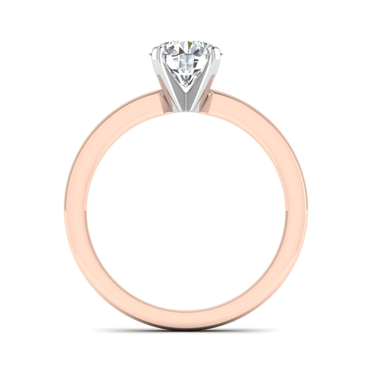 Cove 4-Prong Solitaire Engagement Ring in $14K Rose Gold 18K Rose Gold$