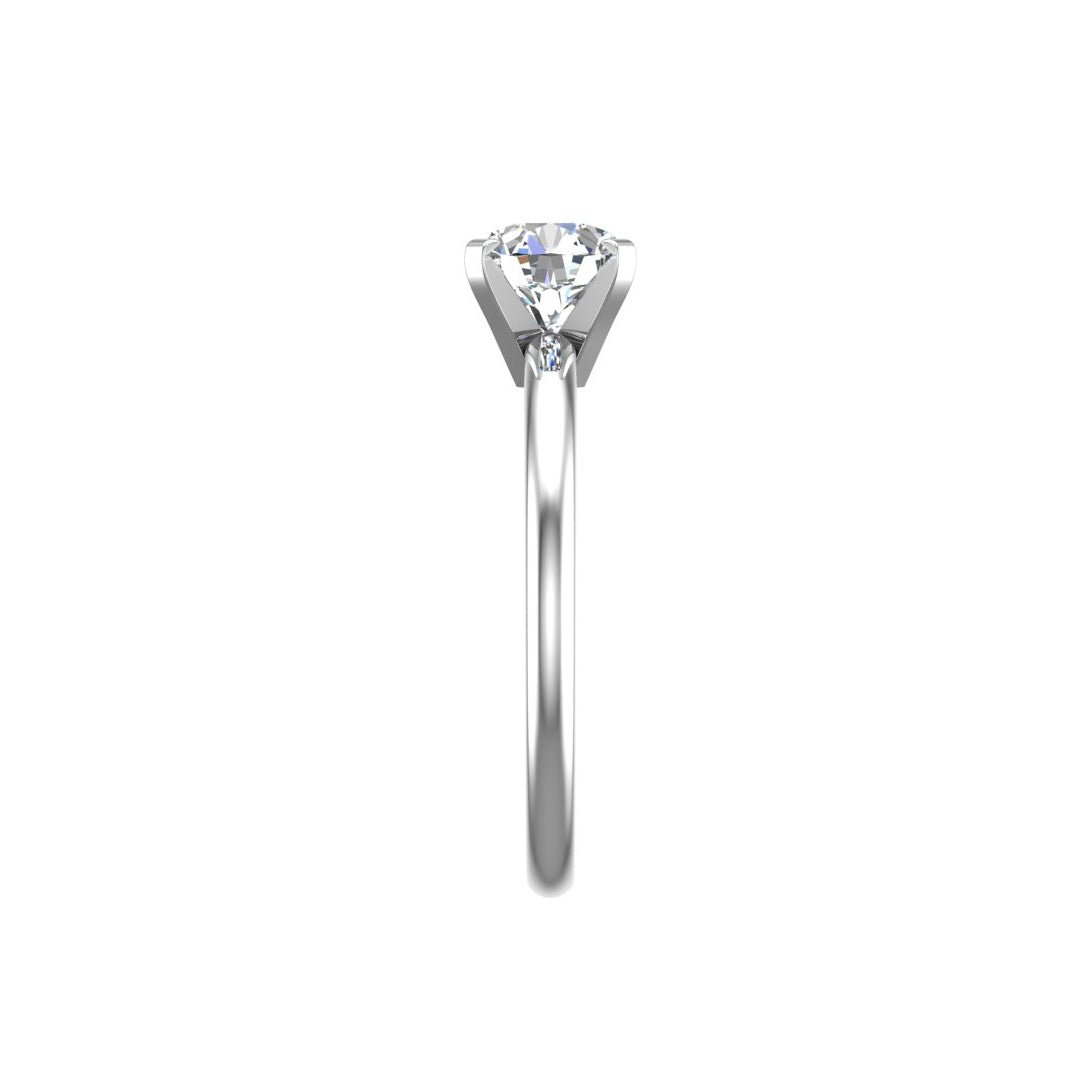 Cove 4-Prong Solitaire Engagement Ring in $14K White Gold 18K White Gold Platinum$