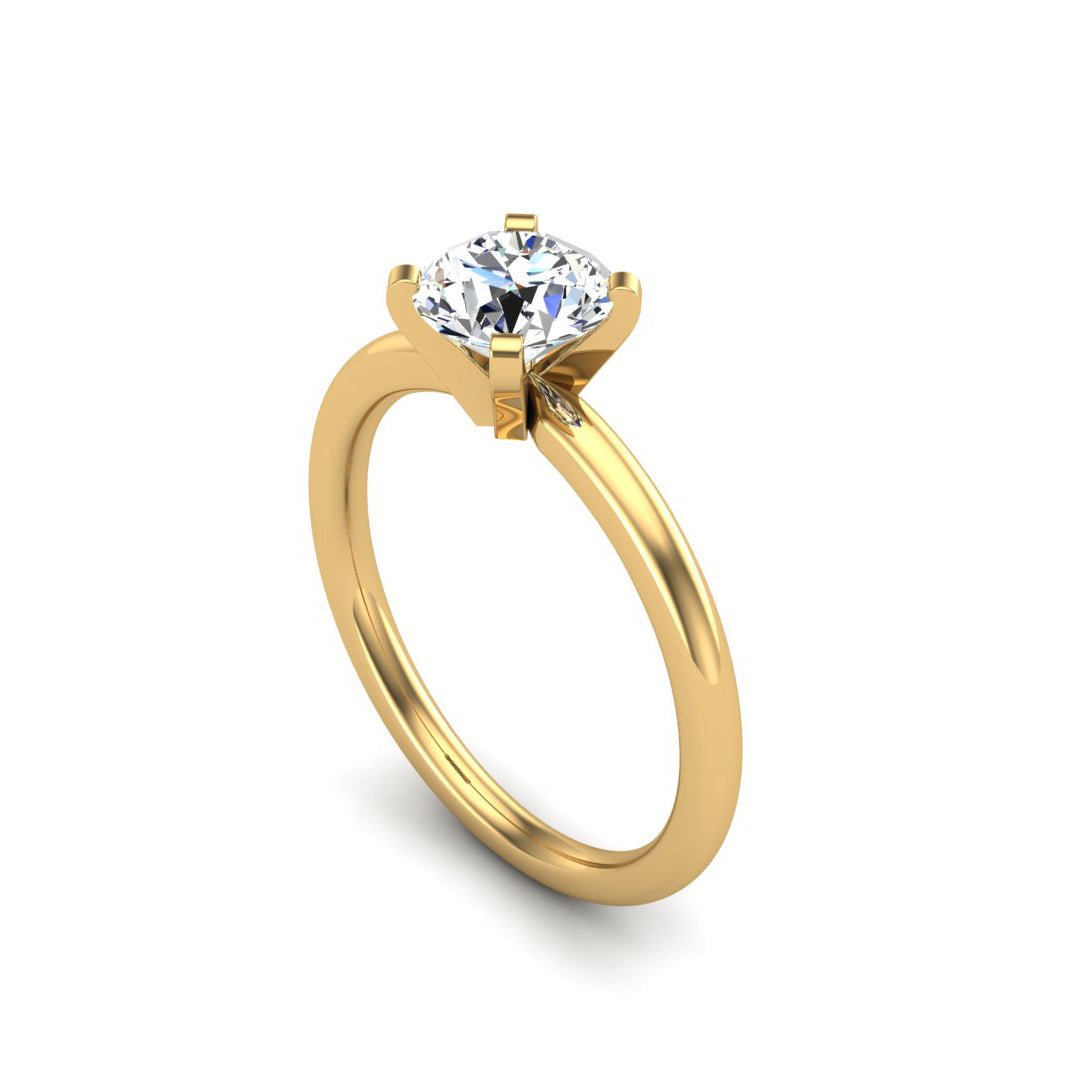 Cove 4-Prong Classic Solitaire Engagement Ring in $14K White Gold 18K White Gold Platinum$ 