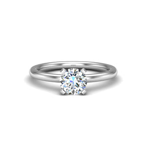 Cove 4-Prong Solitaire Engagement Ring in  $14K White Gold 18K White Gold Platinum$