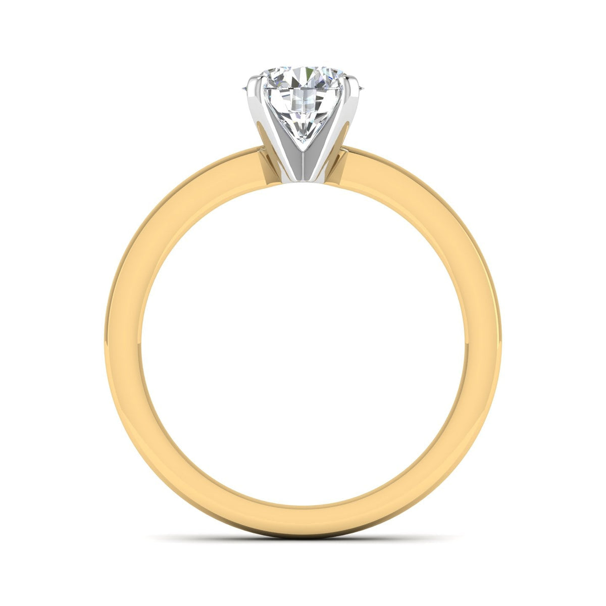 Cove 4-Prong Solitaire Engagement Ring in $14K Yellow Gold 18K Yellow Gold$ 