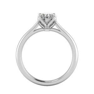 Eira Timeless Solitaire Engagement Ring in $14K White Gold 18K White Gold Platinum$ 