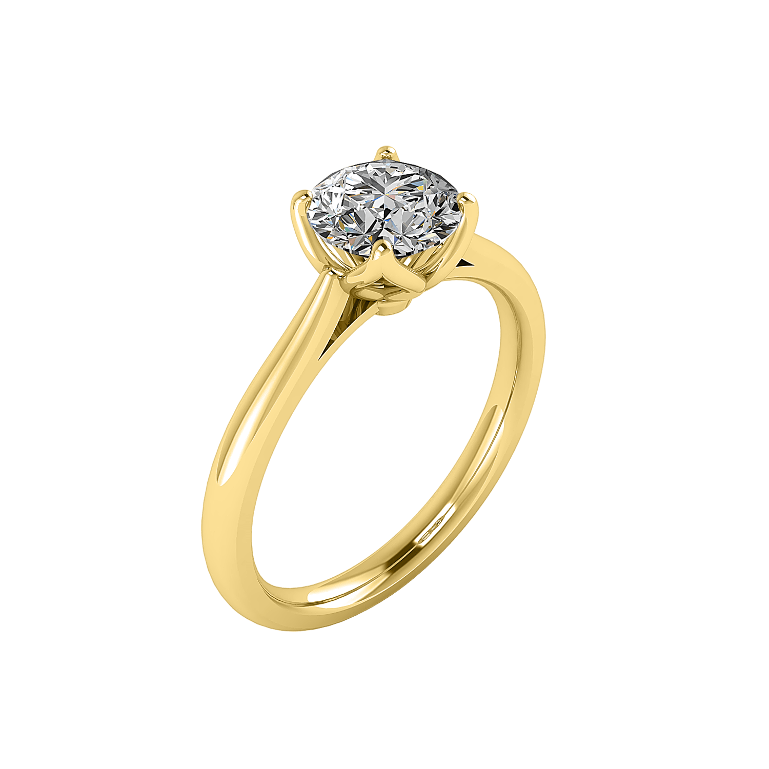 Eira Timeless Solitaire Engagement Ring in $14K Yellow Gold 18K Yellow Gold$ 