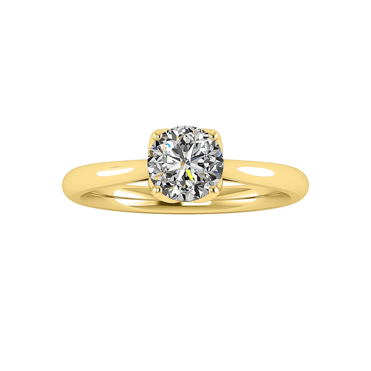 Eira Timeless Solitaire Engagement Ring in $14K Yellow Gold 18K Yellow Gold$