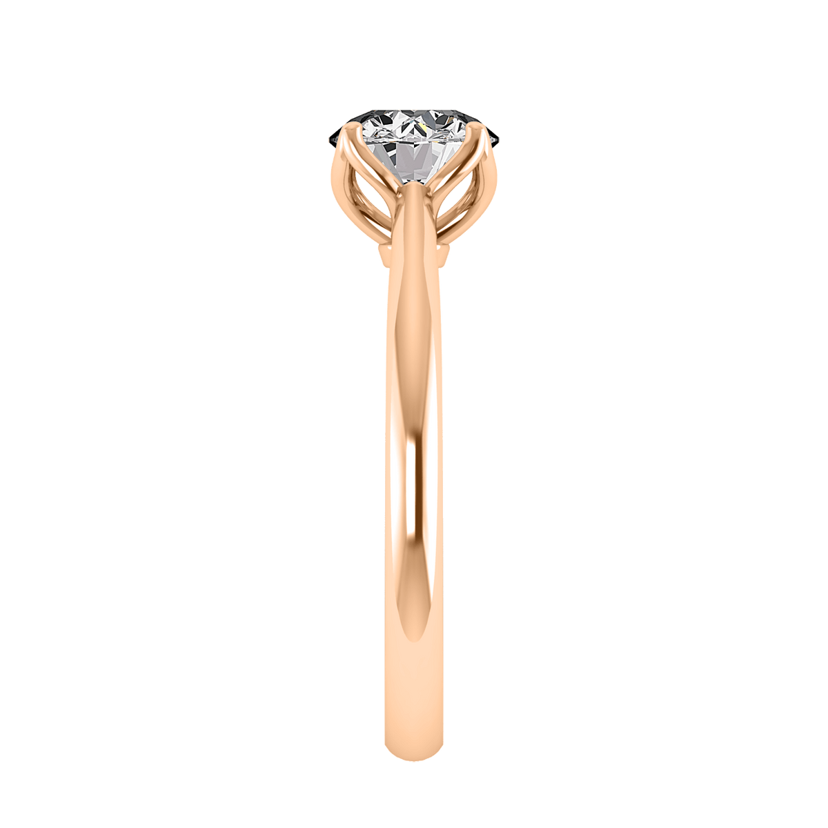 Eira Timeless Solitaire Engagement Ring in $14K Rose Gold 18K Rose Gold$ 