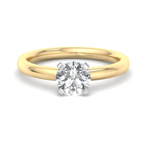 Faye 4-Prong Petite Solitaire Engagement Ring in $14K Yellow Gold 18K Yellow Gold$ 