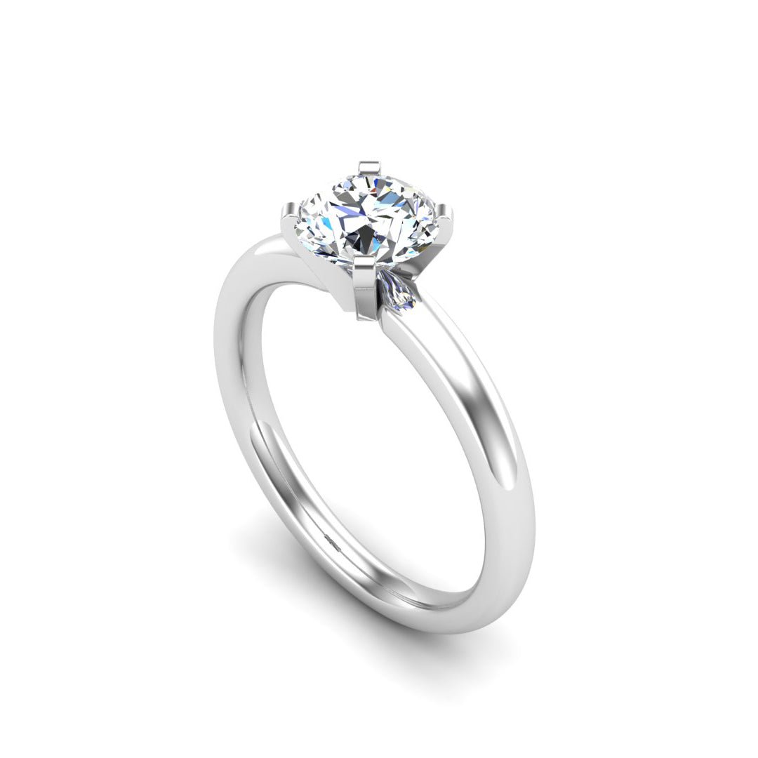 Faye 4-Prong Petite Solitaire Engagement Ring in $14K Yellow Gold 18K Yellow Gold$ 