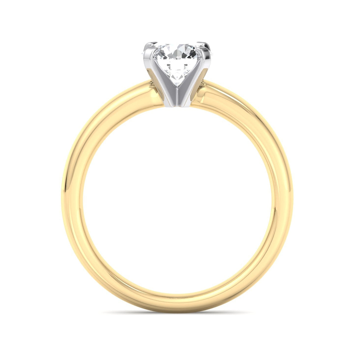 Faye 4-Prong Petite Solitaire Engagement Ring in $14K Yellow Gold 18K Yellow Gold$