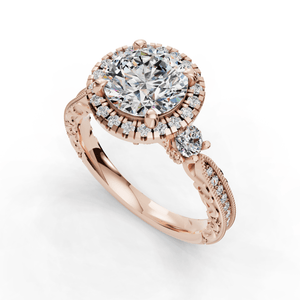 Frost Halo Style Engagement Ring