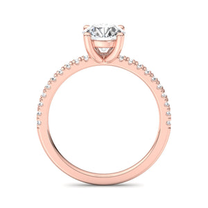 Gleam Pave Engagement Ring in $14K Rose Gold 18K Rose Gold$ 