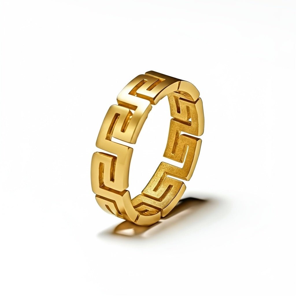 Greek Gold Ring $5, 6, 7, 8, 9, 10, 11, 12, 13, 14, 15$