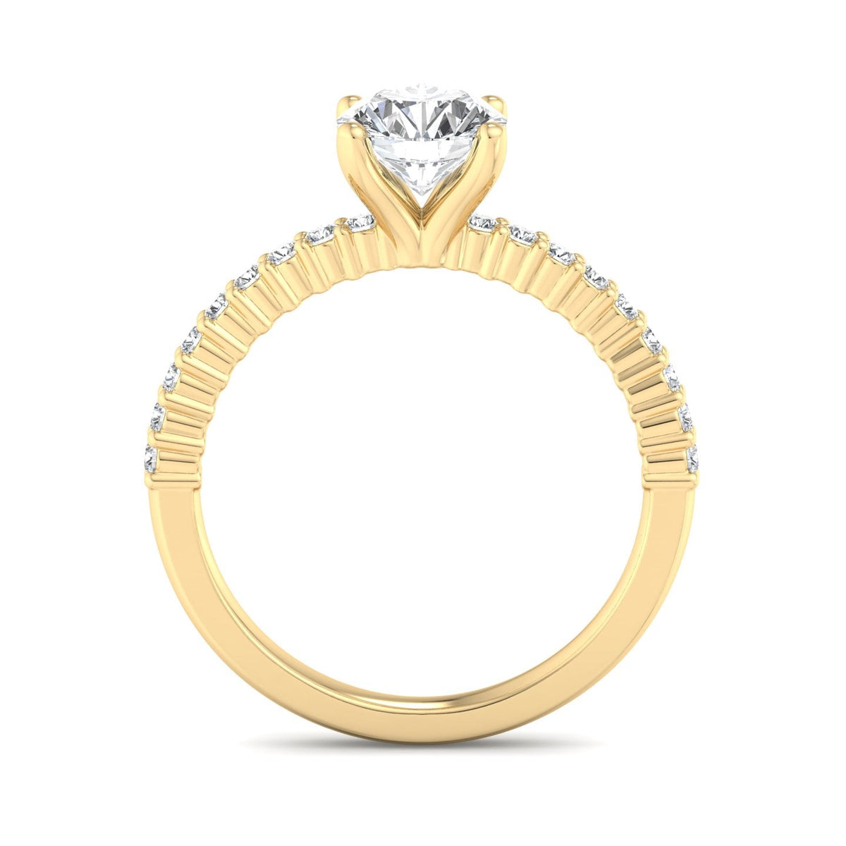 Ivy Band Solitaire Engagement Ring in $14K Yellow Gold 18K Yellow Gold$ 