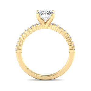 Ivy Band Solitaire Engagement Ring in $14K Yellow Gold 18K Yellow Gold$ 