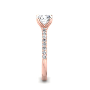 Ivy Band Solitaire Engagement Ring in $14K Rose Gold 18K Rose Gold$ 