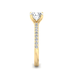Ivy Band Solitaire Engagement Ring in $14K Yellow Gold 18K Yellow Gold$ 