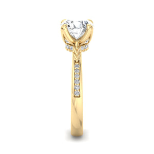 Lumen Pave Engagement Ring in $14K Yellow Gold 18K Yellow Gold$