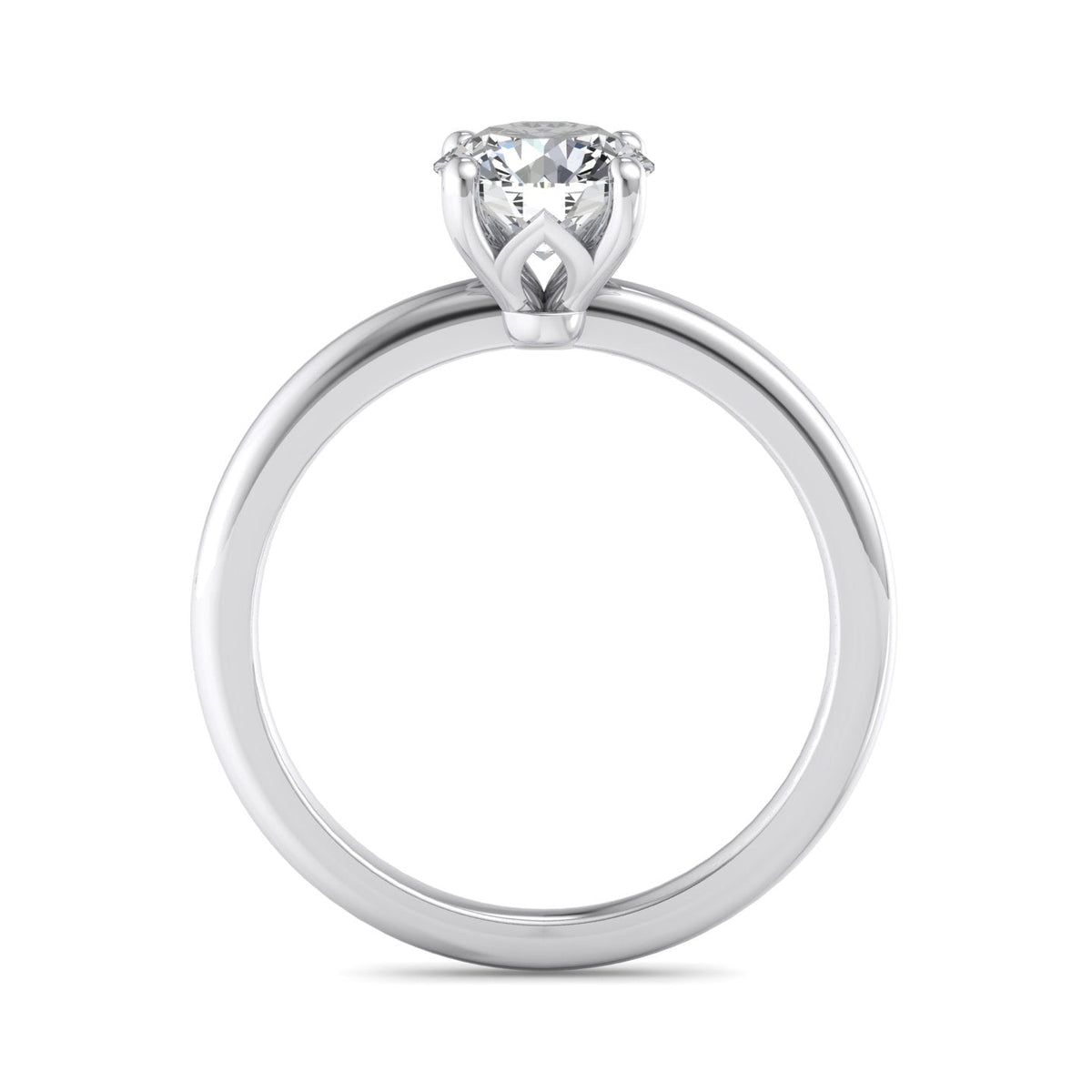 Mira Petite Engagement Ring in $14K White Gold 18K White Gold Platinum$
