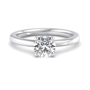 Mira Petite Engagement Ring in $14K White Gold 18K White Gold Platinum$ 