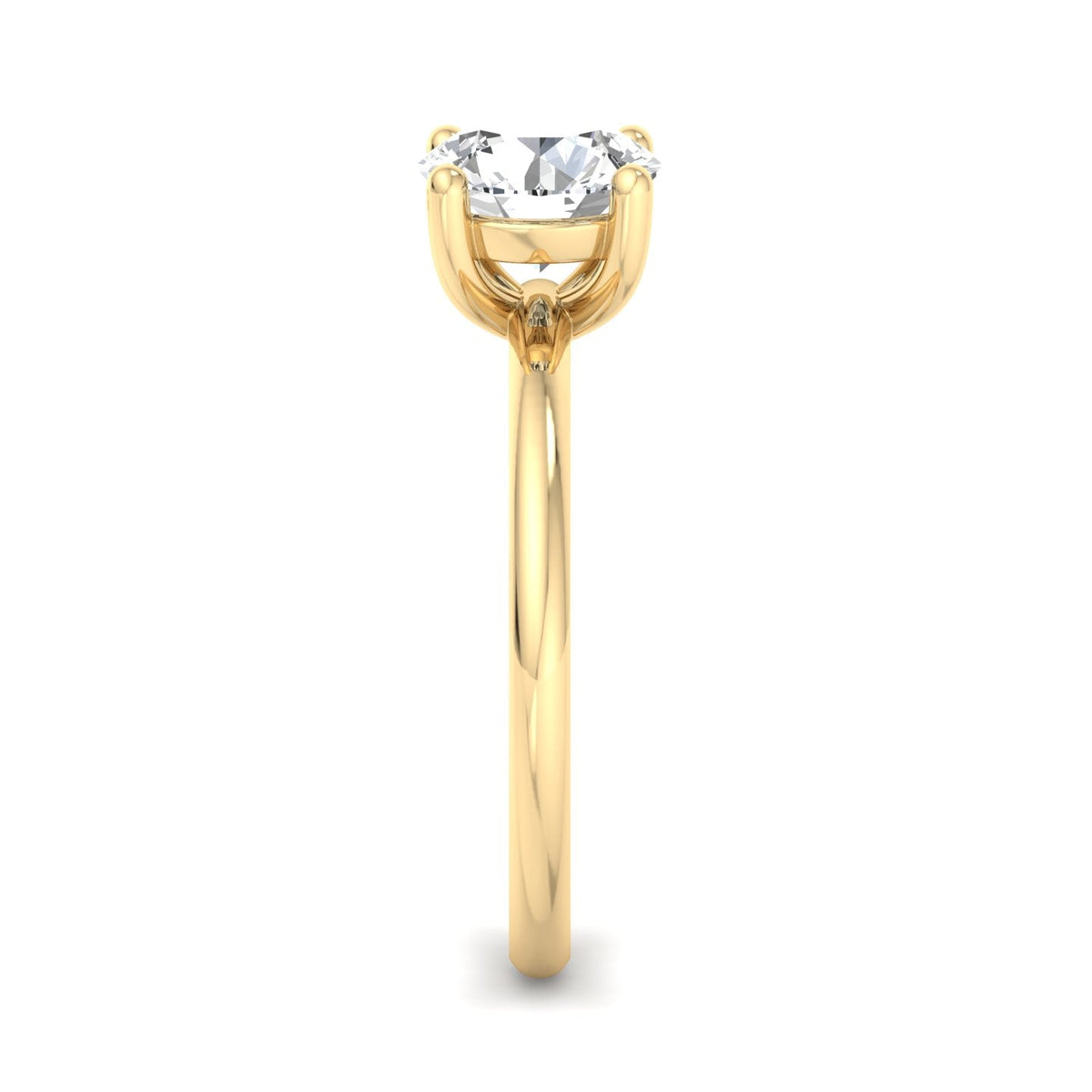 Nia Simple Solitaire Engagement Ring in $14K Yellow Gold 18K Yellow Gold$