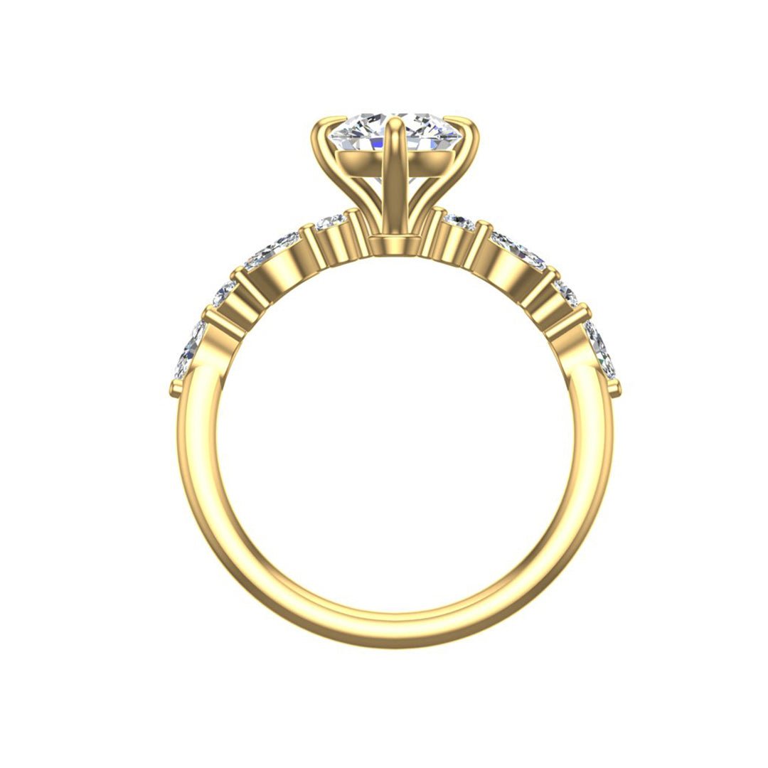 Nola Petite Solitaire Engagement Ring in $14K Yellow Gold 18K Yellow Gold$ 