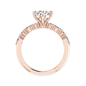 Nola Petite Solitaire Engagement Ring in $14K Rose Gold 18K Rose Gold$ 