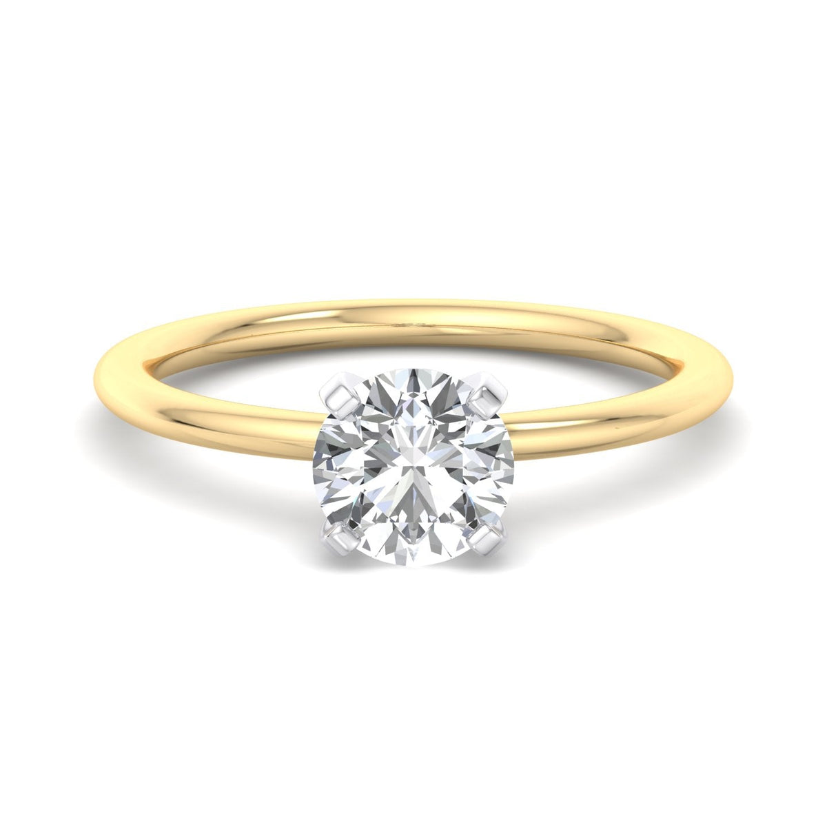 Nova 4-Prong Petite Solitaire Engagement Ring in $14K Yellow Gold 18K Yellow Gold$