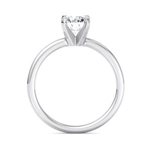 Nova 4-Prong Petite Solitaire Engagement Ring in $14K White Gold 18K White Gold Platinum$