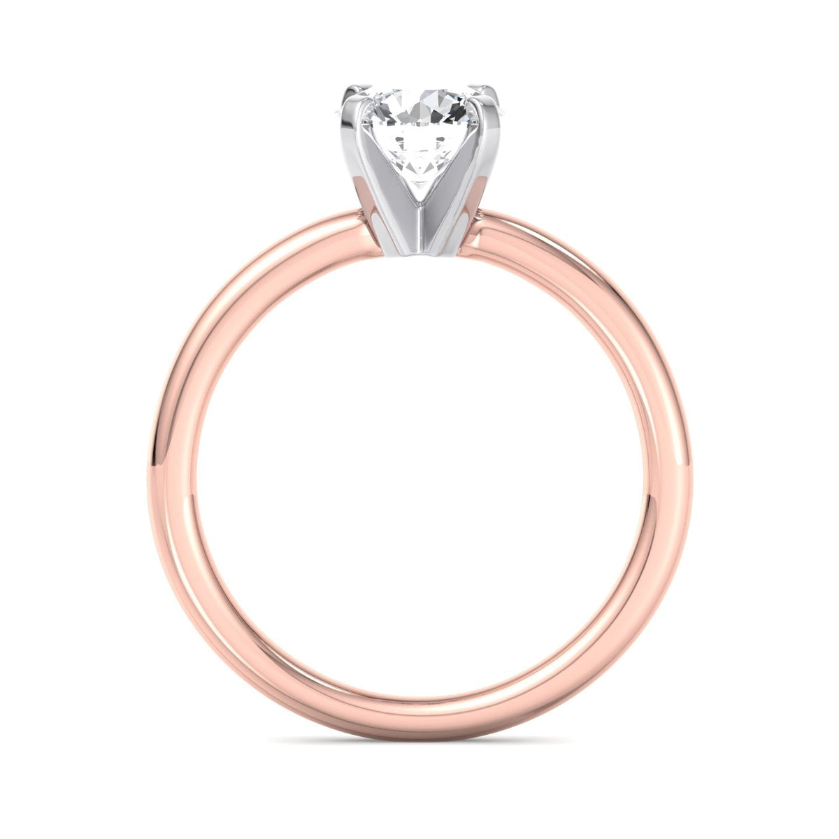 Nova 4-Prong Petite Solitaire Engagement Ring in $14K Rose Gold 18K Rose Gold$ 