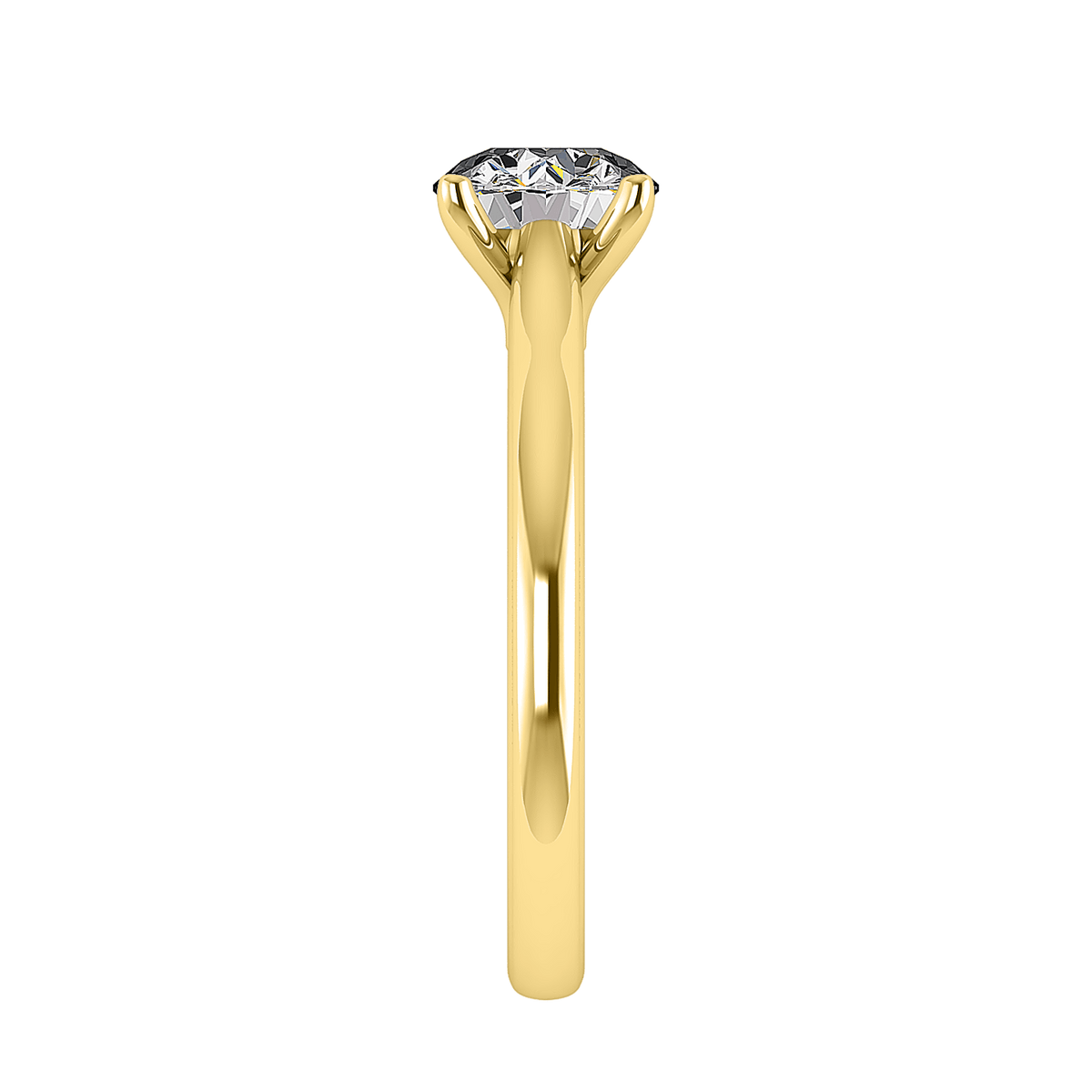 Nova Cathedral Solitaire Engagement Ring in $14K Yellow Gold 18K Yellow Gold$