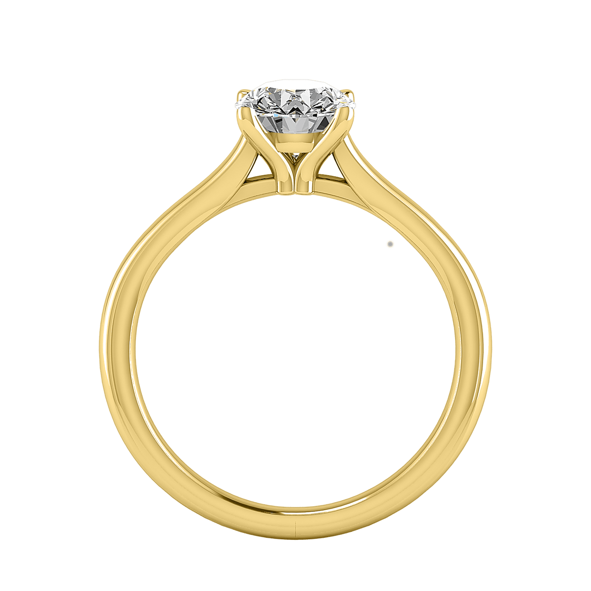 Nova Cathedral Solitaire Engagement Ring in $14K Yellow Gold 18K Yellow Gold$