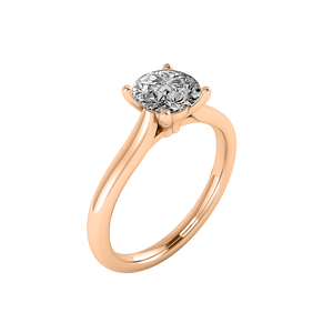 Nova Cathedral Solitaire Engagement Ring in $14K Rose Gold$