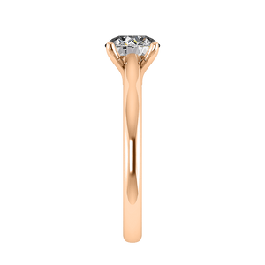 Nova Cathedral Solitaire Engagement Ring in $14K Rose Gold$ 