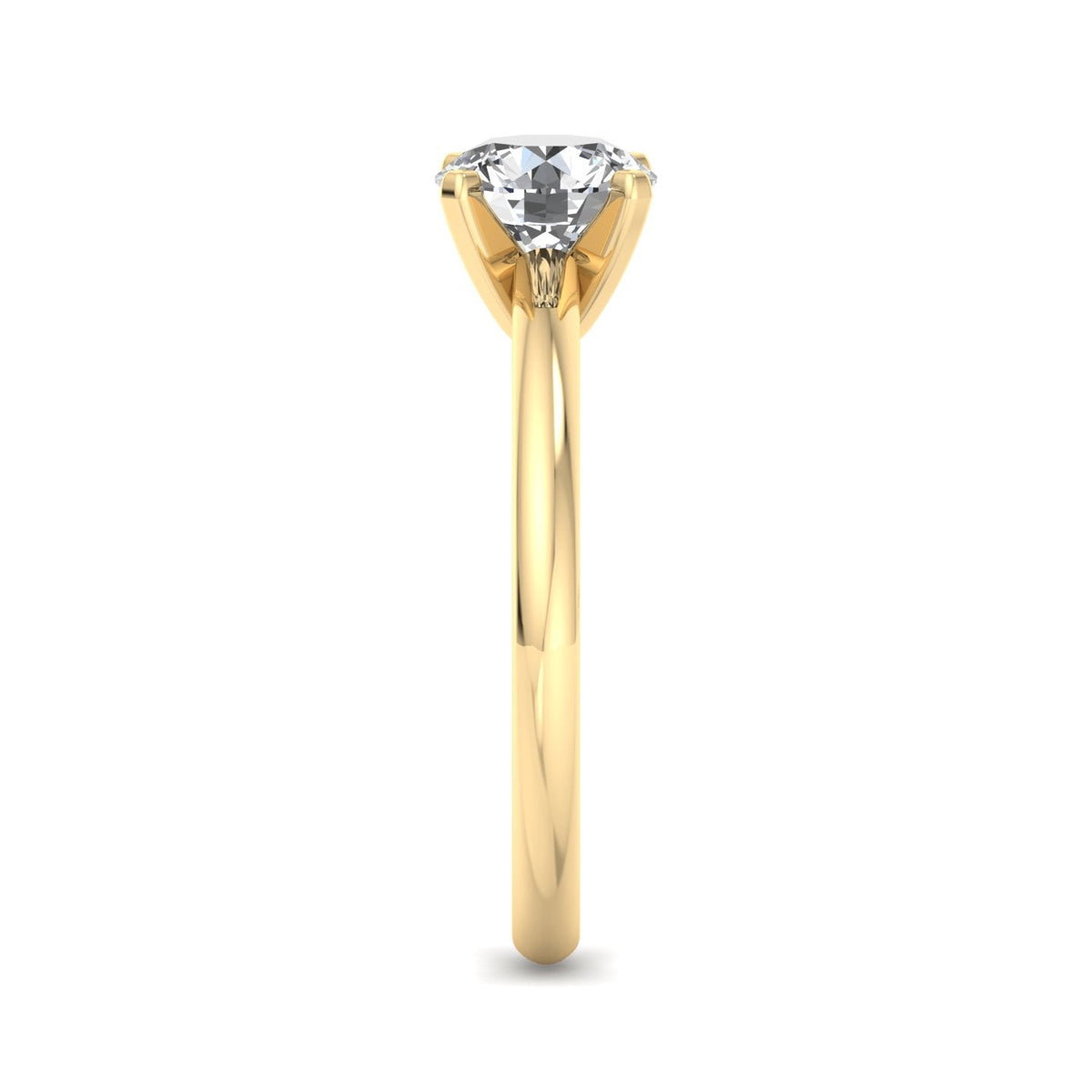 Opal Signature Solitaire Engagement Ring in $14K Yellow Gold 18K Yellow Gold$ 