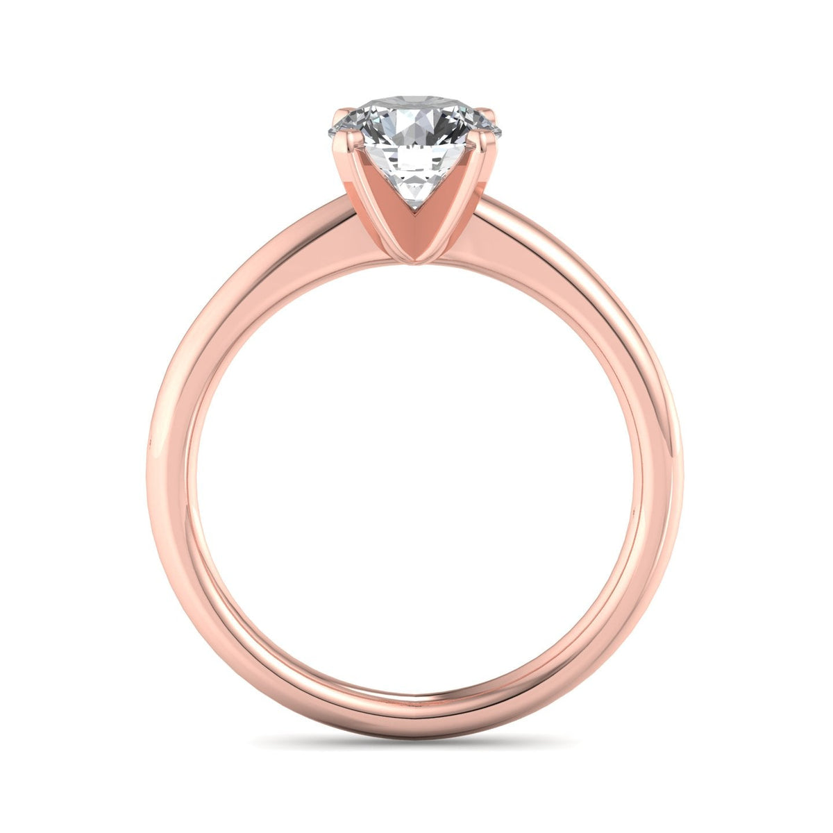 Opal Signature Solitaire Engagement Ring in $14K Rose Gold 18K Rose Gold$ 