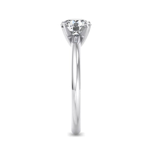 Opal Signature Solitaire Engagement Ring in $14K White Gold 18K White Gold Platinum$