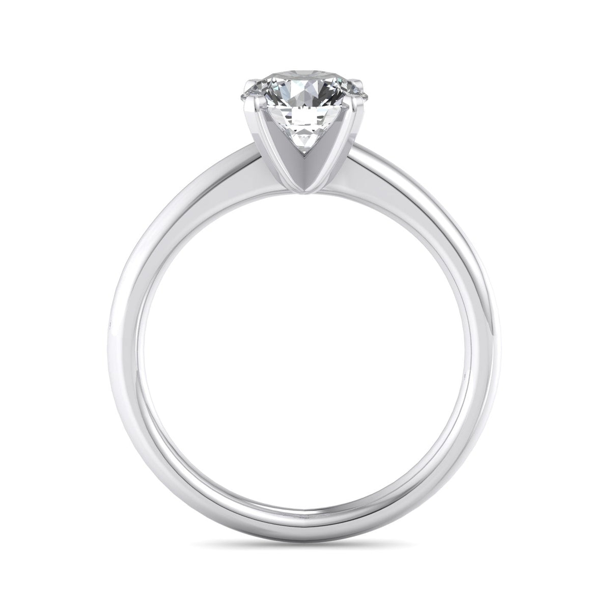 Opal Signature Solitaire Engagement Ring in $14K White Gold 18K White Gold Platinum$