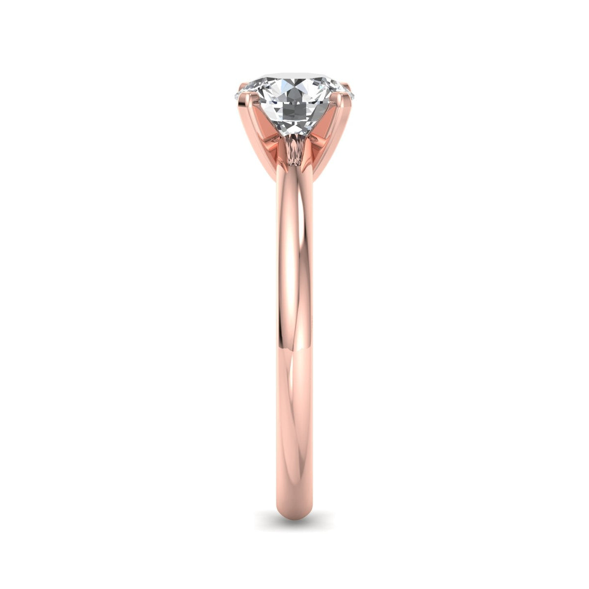 Opal Signature Solitaire Engagement Ring in $14K Rose Gold 18K Rose Gold$ 