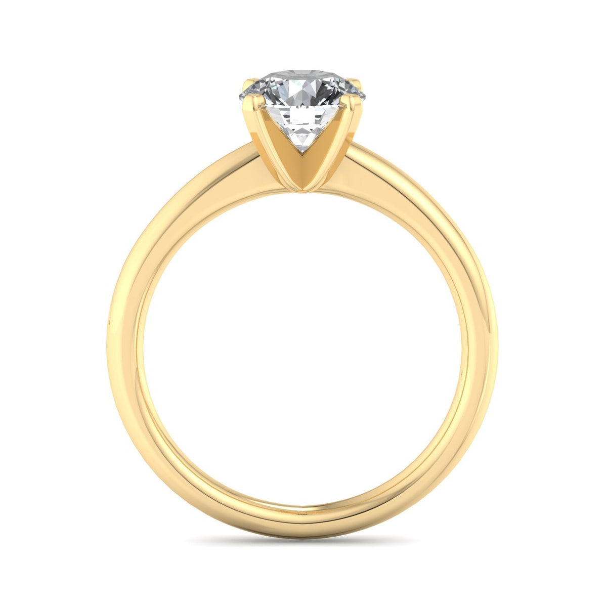 Opal Signature Solitaire Engagement Ring in $14K Yellow Gold 18K Yellow Gold$ 