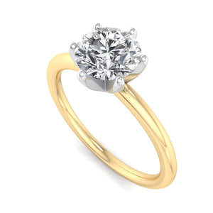 Orion 6-Prong Signature Solitaire Engagement Ring in $14K Yellow Gold 18K Yellow Gold$