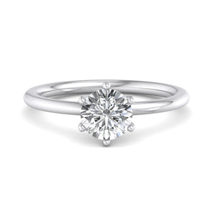 Orion 6-Prong Signature Solitaire Engagement Ring in $14K White Gold 18K White Gold Platinum$