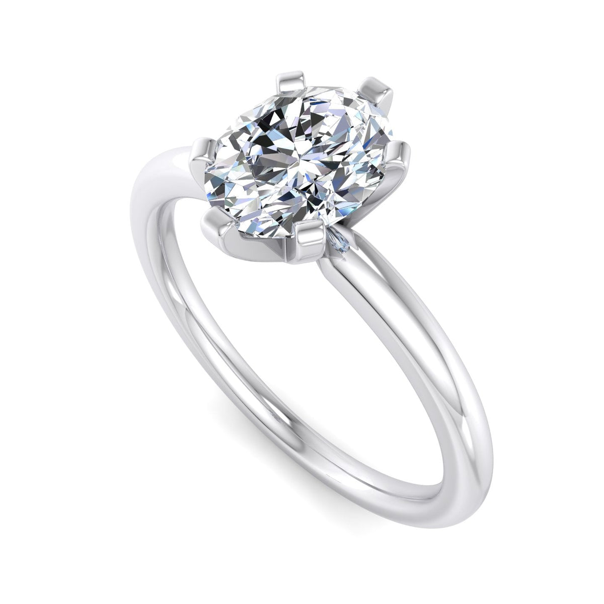 Orion 6-Prong Signature Solitaire Engagement Ring in Oval