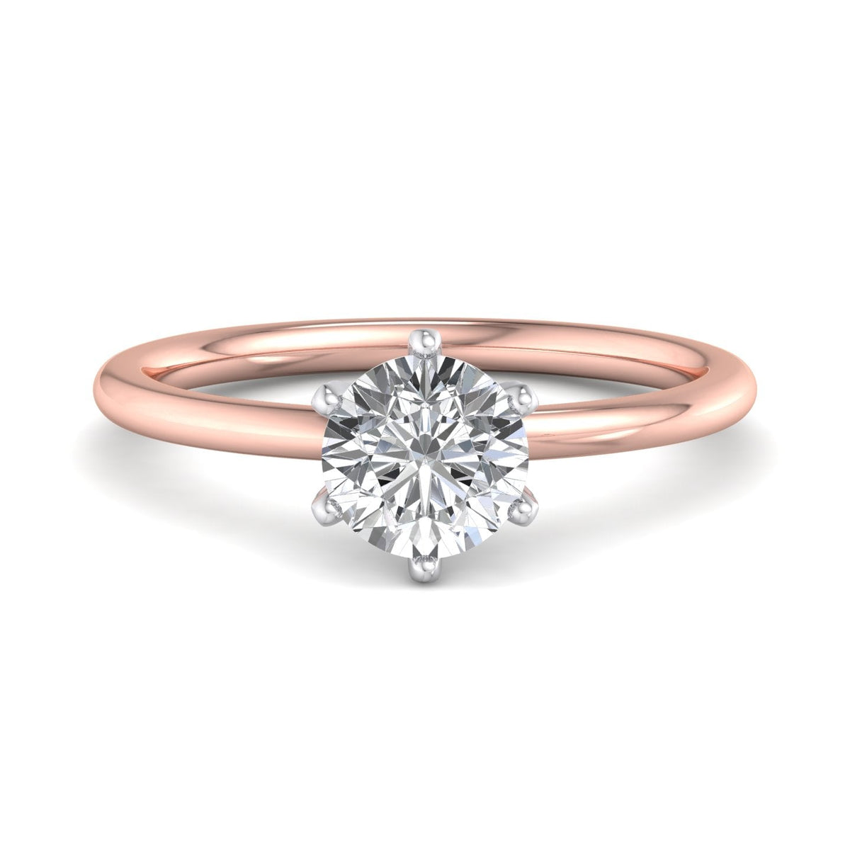 Orion 6-Prong Signature Solitaire Engagement Ring in $14K Rose Gold 18K Rose Gold$