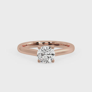 Zara Lightcatcher Solitaire Engagement Ring in $14K Rose Gold$ 