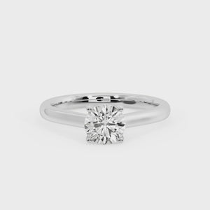 Zara Lightcatcher Solitaire Engagement Ring in $14K White Gold 18K White Gold Platinum$ 